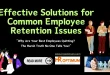 employee retention issues